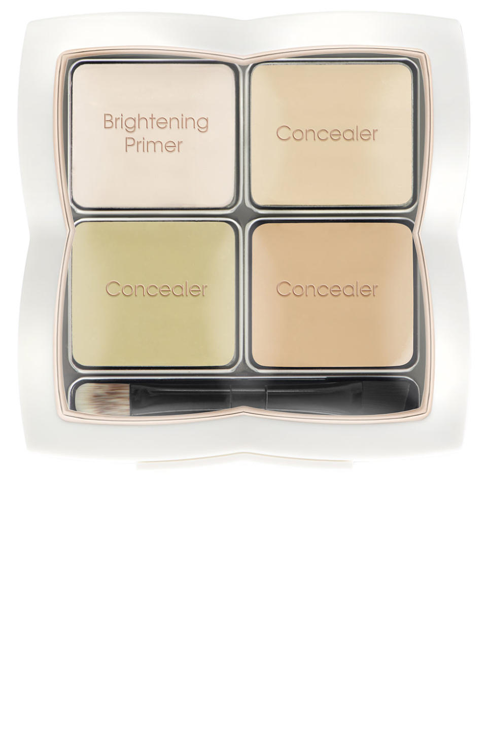 <p>This four-piece concealer solves the two biggest skin issues plaguing women ages 16 to 60: acne and dark circles. The olive tone reduces redness caused by inflammation of a pimple, while the light-reflecting brightening base minimizes under-eye shadows.</p><p><strong>Flower Beauty</strong> Hollywood Secret Concealer Kit, $13, <a rel="nofollow noopener" href="https://www.walmart.com/ip/FLOWER-CONCEALER-KIT-HOLLYWOOD-SECRET-0.04-OZ/42683491" target="_blank" data-ylk="slk:walmart.com;elm:context_link;itc:0;sec:content-canvas" class="link ">walmart.com</a>.<br></p>