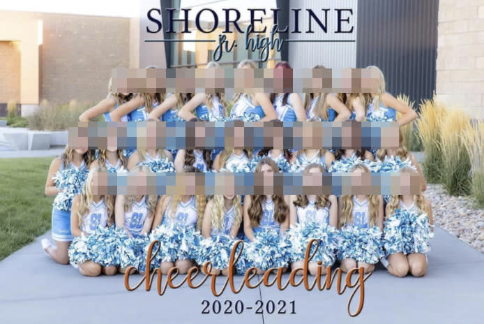 Shoreline Junior High cheerleaders