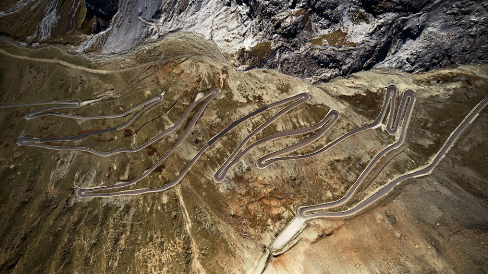 The Stelvio Pass in Italy.