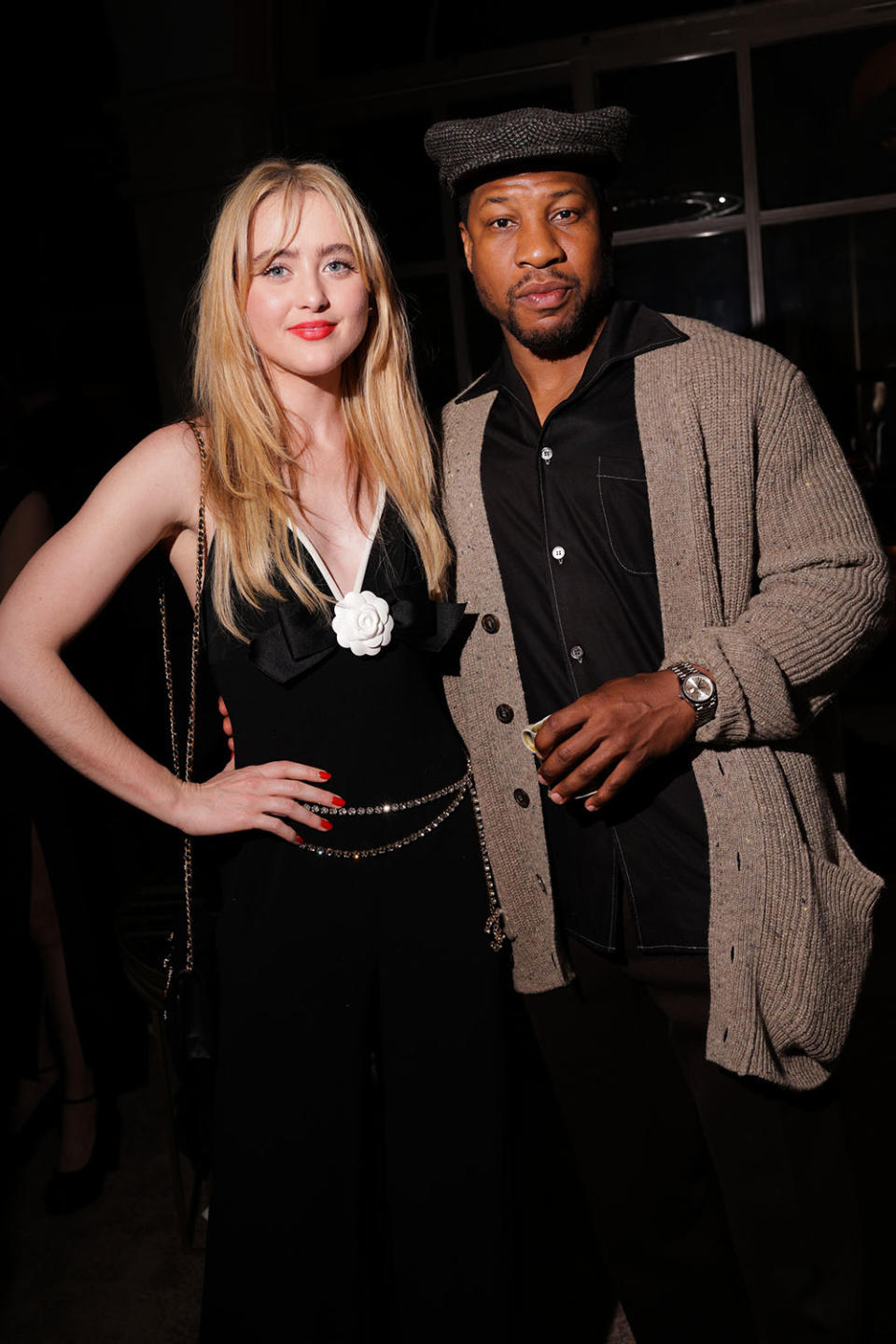 Kathryn Newton and Jonathan Majors attend WMEs pre Oscar party