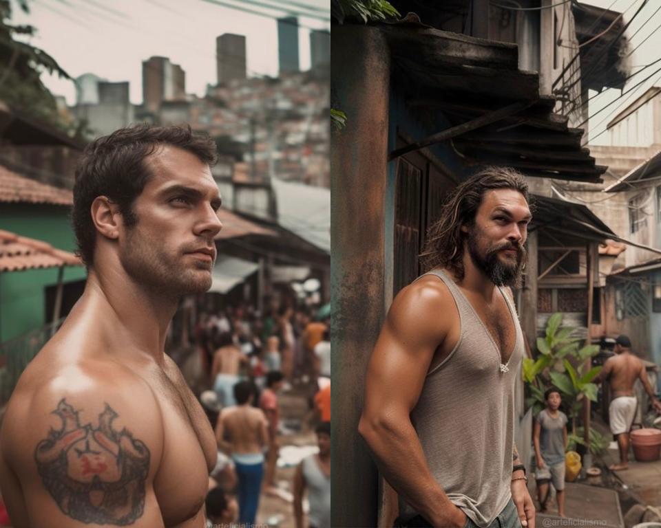 Henry Cavill y Jason Momoa