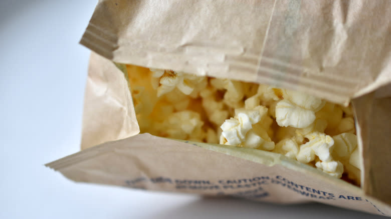 bag of microwave popcorn