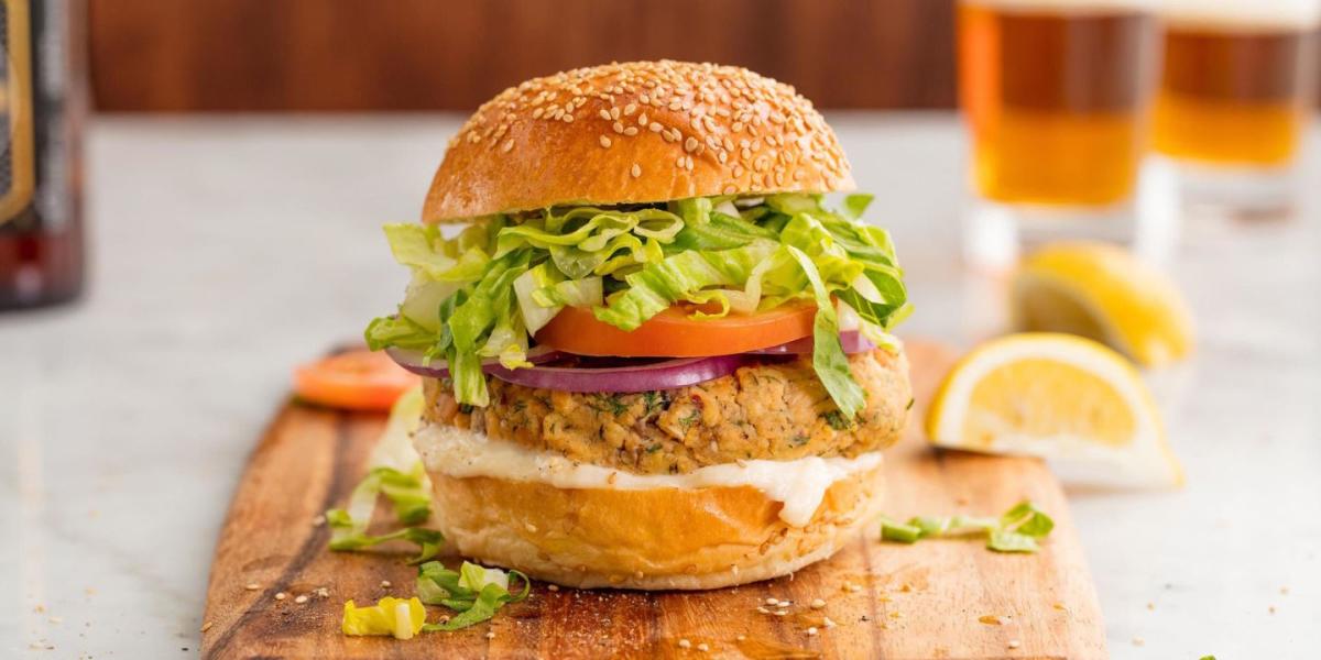 The Best Salmon Burgers - Hummusapien