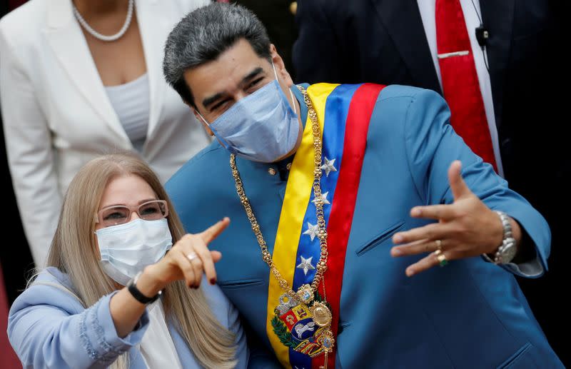 FILE PHOTO: Venezuela's President Nicolas Maduro delivers his annual state of the nation speech during a special session of the National Constituent Assembly, in Caracas