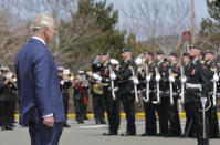 <p>Prince Charles, Prince of Wales inspects the Guards of Honour ahead of the ceremony which will include a number of artistic and cultural performances representing Newfoundland and Labrador’s rich tradition of song and story. (Photo by Chris Jackson/Getty Images)</p> 