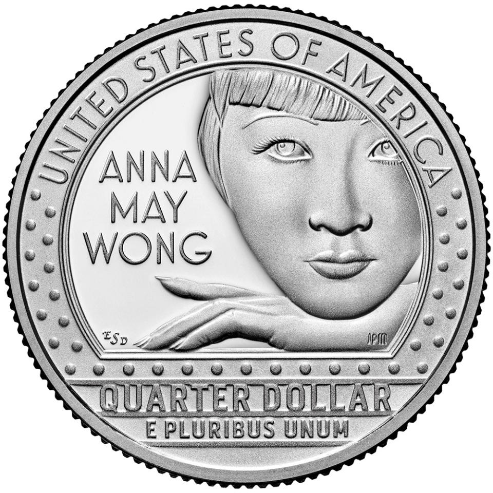 The Anna May Wong U.S. quarter, which was released in 2022.