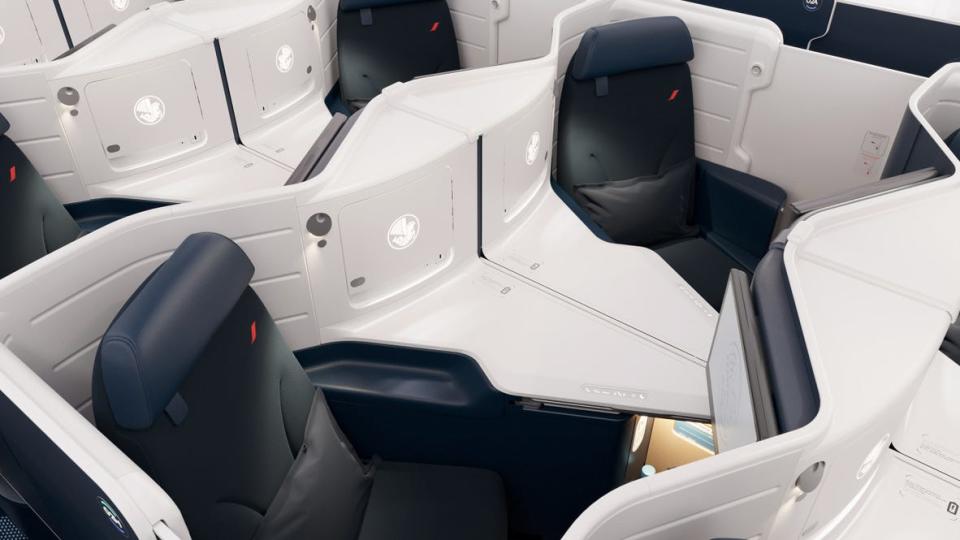 Air France new business class cabin.