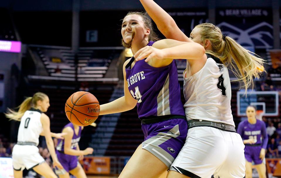 Kameron Green, of Fair Grove, during the Eagles game against Skyline in the state semifinal game at Great Southern Bank Arena on Friday, March 10, 2023.