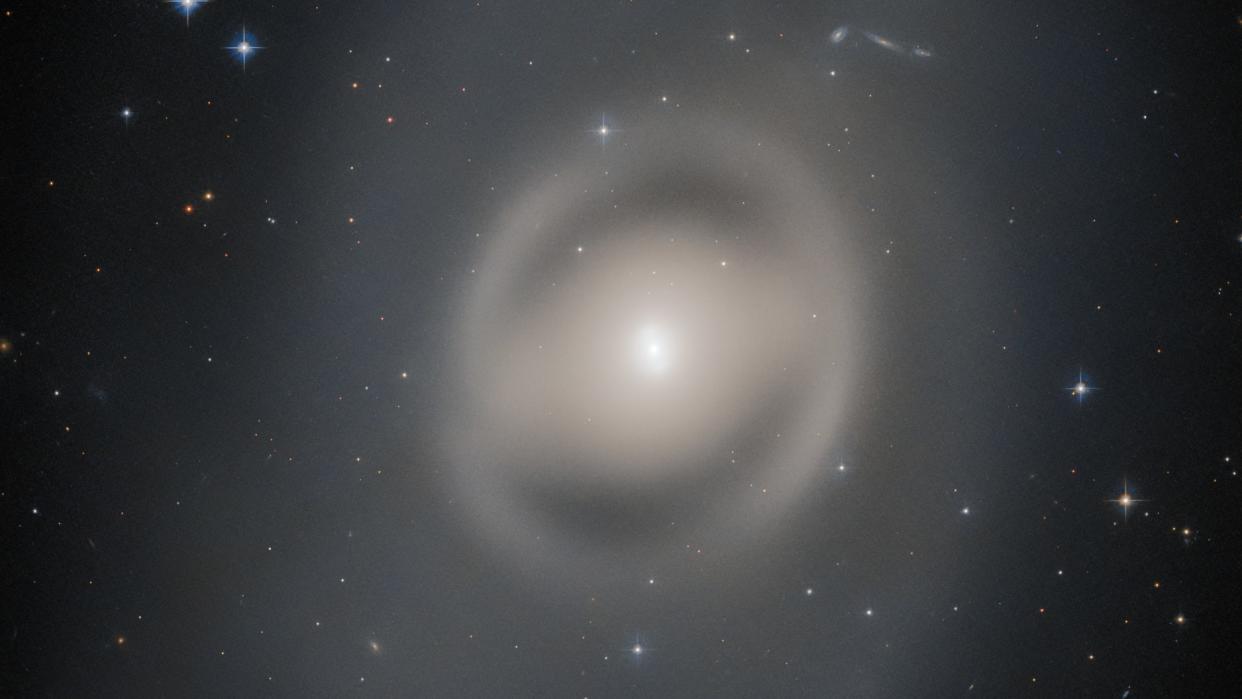  The lenticular galaxy NGC 6684 as seen by the Hubble Space Telescope. 