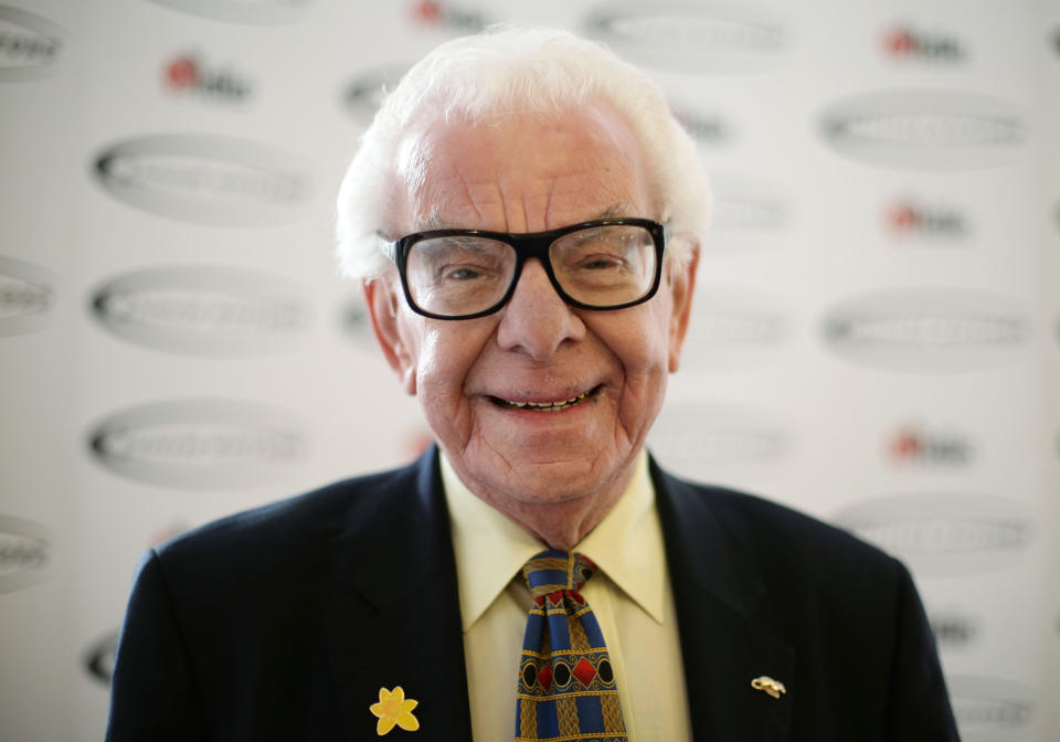 File photo dated 02/02/16 of Barry Cryer arriving for the Oldie of the Year awards, at Simpsons-in-the-Strand, London. Veteran comedy writer and performer Barry Cryer has died aged 86. Issue date: Thursday January 27, 2022.