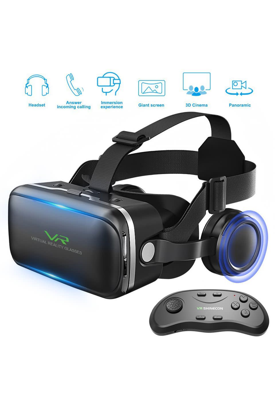 Virtual Reality Headset with Remote Controller