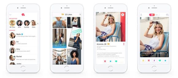 Tinder screenshots courtesy of parent Match Group.
