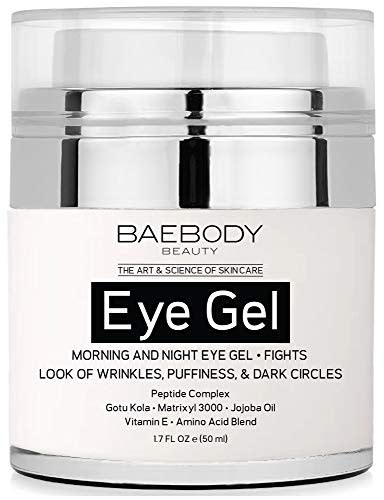 Baebody Eye Gel for Under and Around Eyes to Smooth Fine Lines, Brighten Dark Circles and De-Puff Bags with Peptide Complex and Soothing Aloe, 1.7 Ounces (Amazon / Amazon)