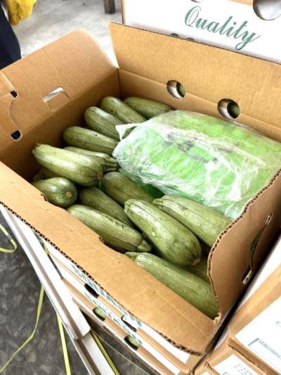 A package of methamphetamine found among green squash. / Credit: U.S. Customs and Border Protection