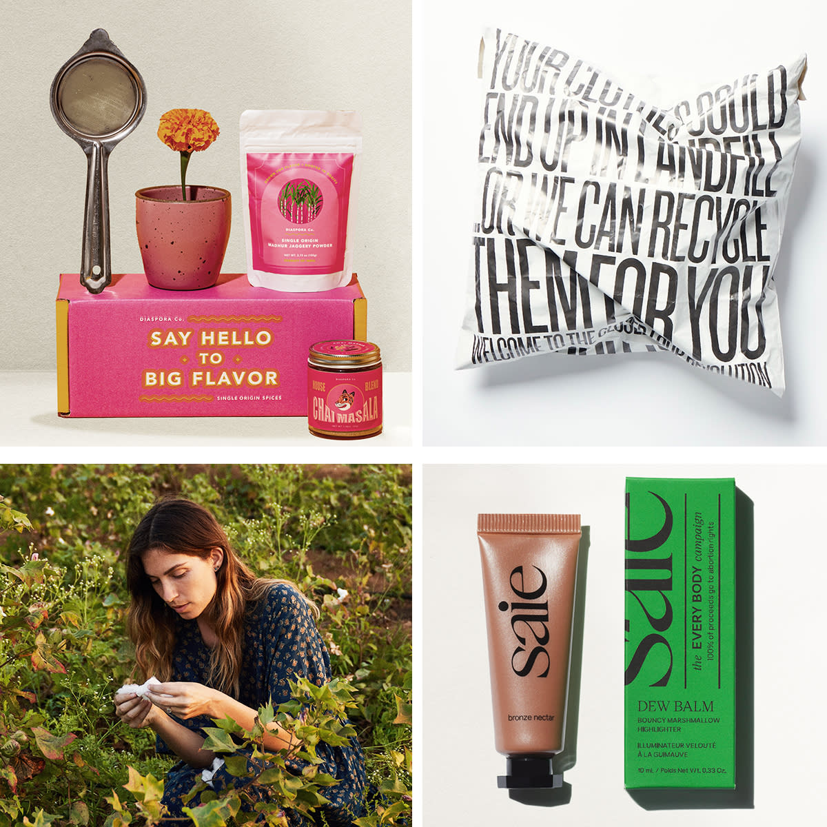  Diaspora & Co Chai Set, Christy Dawn Land Stewardship, Saie Dew Balm and other luxury gifts 