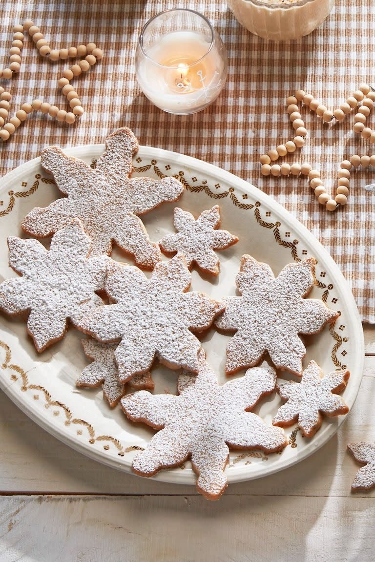 Pecan Snowflake Cookies