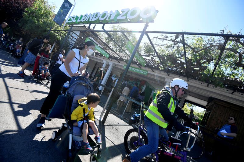 FILE PHOTO: London Zoo on the first day of its reopening since lockdown restrictions ease, during the spread of the coronavirus (COVID-19) disease in London