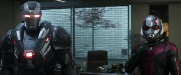 avengers endgame super bowl trailer ant-man and war machine teaming up