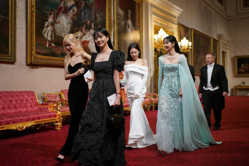 South Korean girl band Blackpink ahead of the State Banquet (Yui Mok/PA) (PA Wire)
