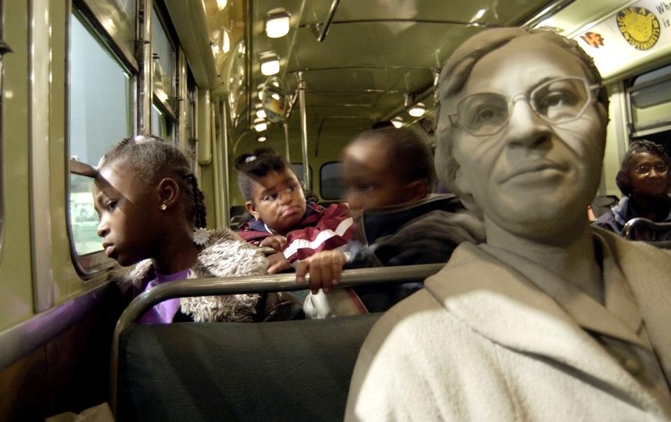 The Rosa Parks exhibit at the National Civil Rights Museum in Memphis - Getty