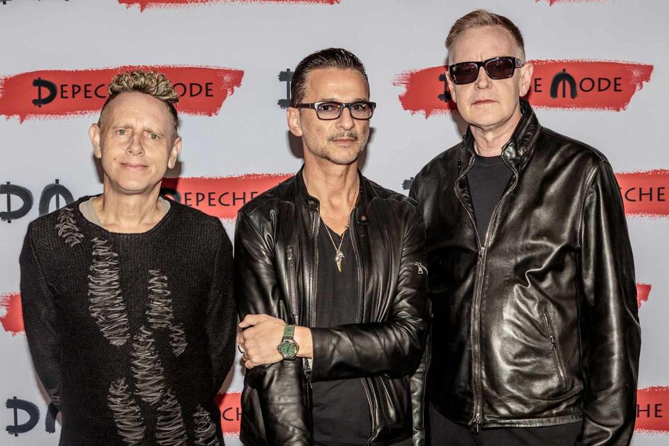 Sergione Infuso/Corbis/getty Martin Lee Gore, Dave Gahan and Andrew Fletcher in 2016