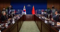 Chinese Foreign Minister Wang Yi meet with South Korean Foreign Minister Kang Kyung-wha in Seoul