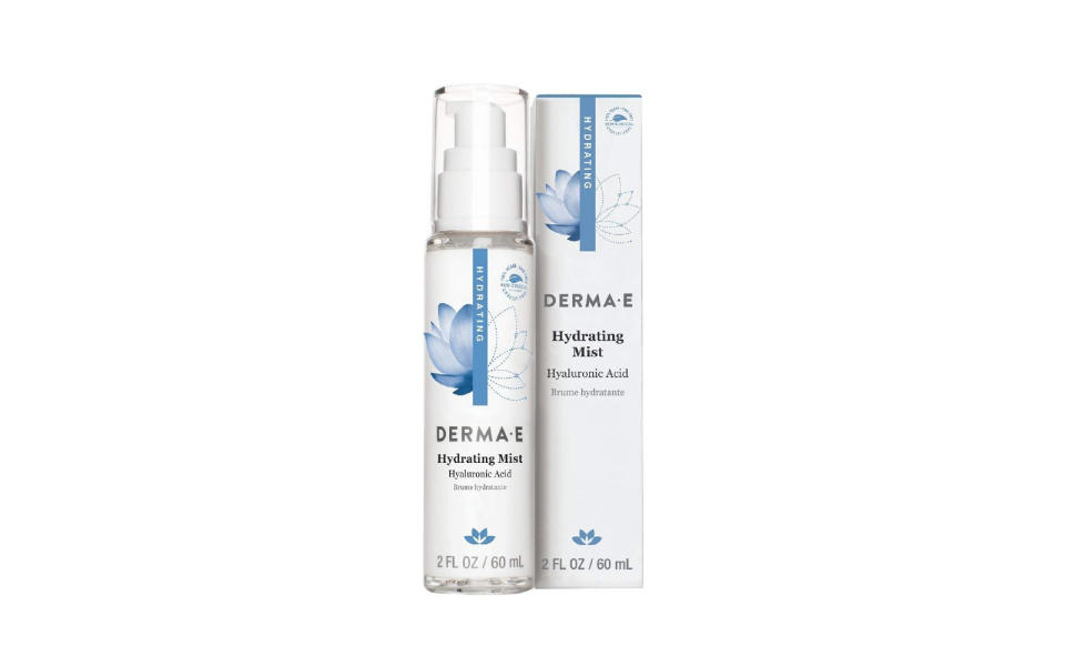 For Postflight Grogginess: Derma E Hydrating Mist with Hyaluronic Acid