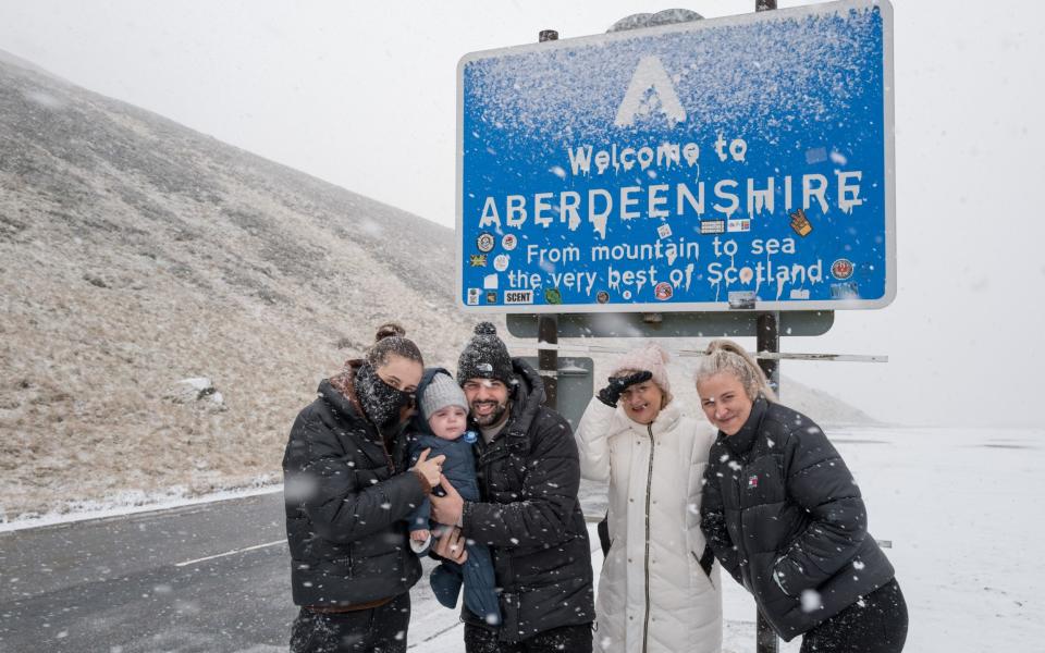 It was a different story in Scotland where snowfall, like here at Glenshee, made it officially a white Christmas