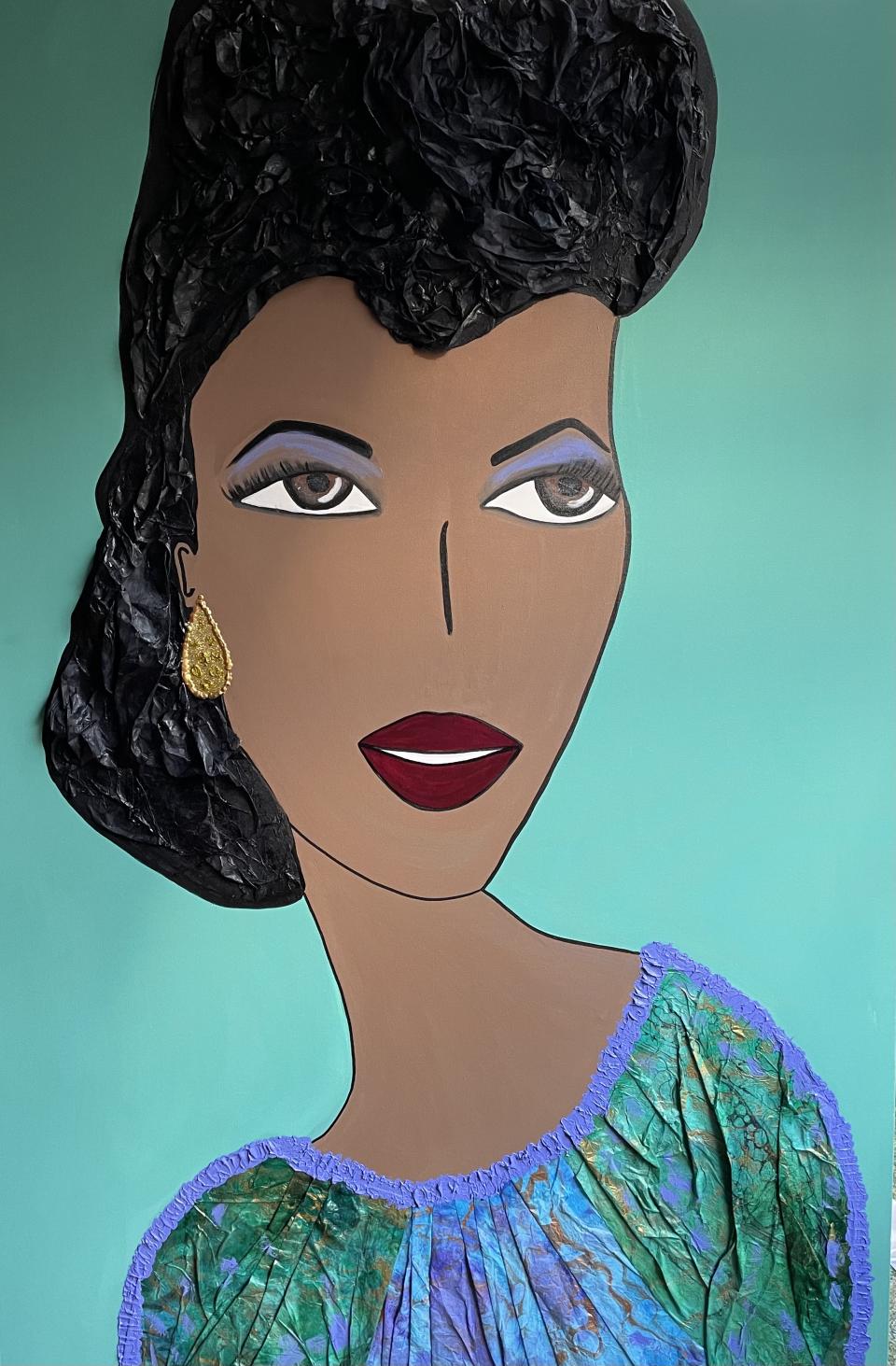 Sarah Vaughn portrait by Rebecca Moses. - Credit: Courtesy of Rebecca Moses