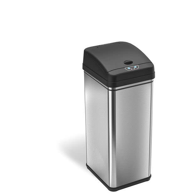 3) iTouchless Stainless Steel Automatic Trash Can