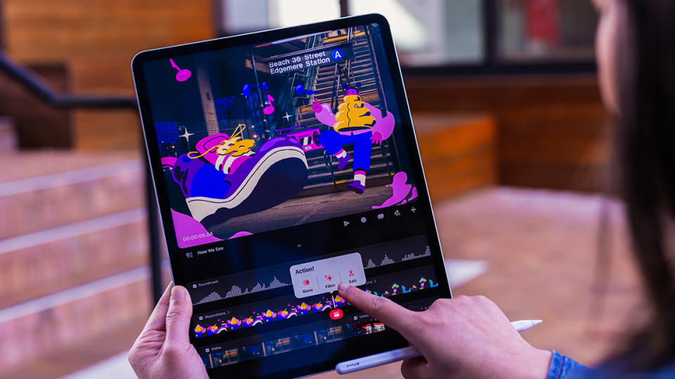 Procreate Dreams; a multi-touch timeline