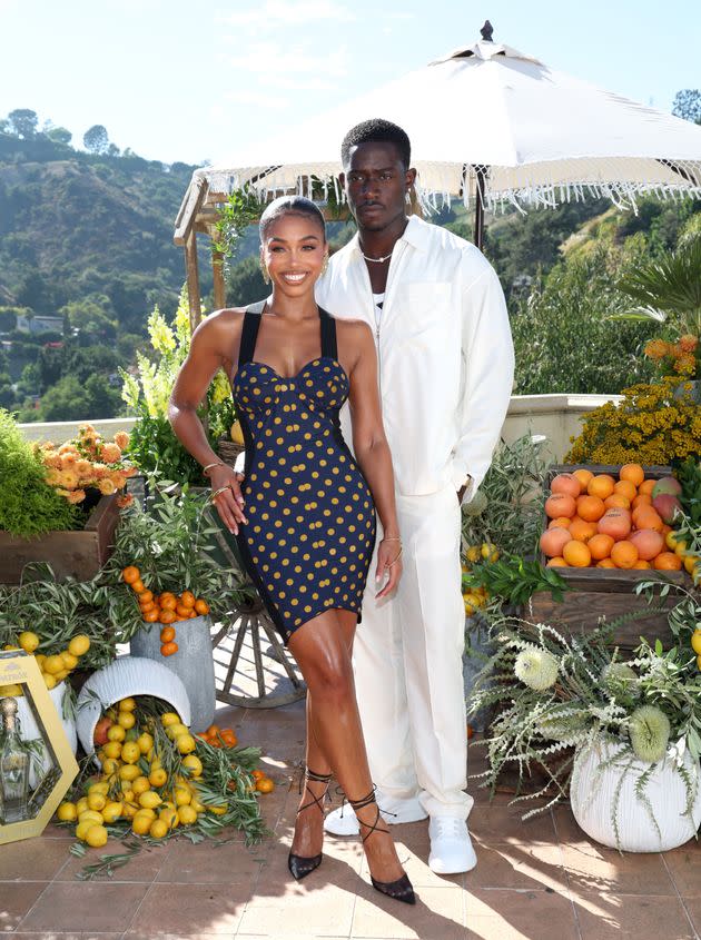 Lori Harvey and Damson Idris photographed on Aug. 15, 2023 in Hollywood, California.