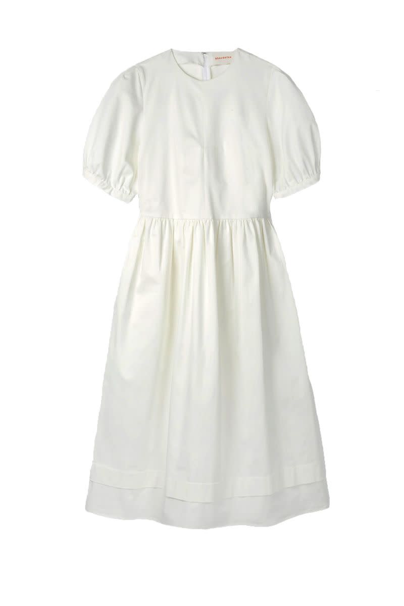 &Daughter Dawn Organic Cotton Pleat Back Dress