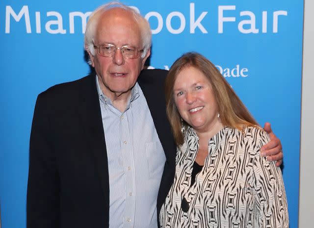 <p>Aaron Davidson/WireImage</p> Bernie and Jane Sanders in 2016