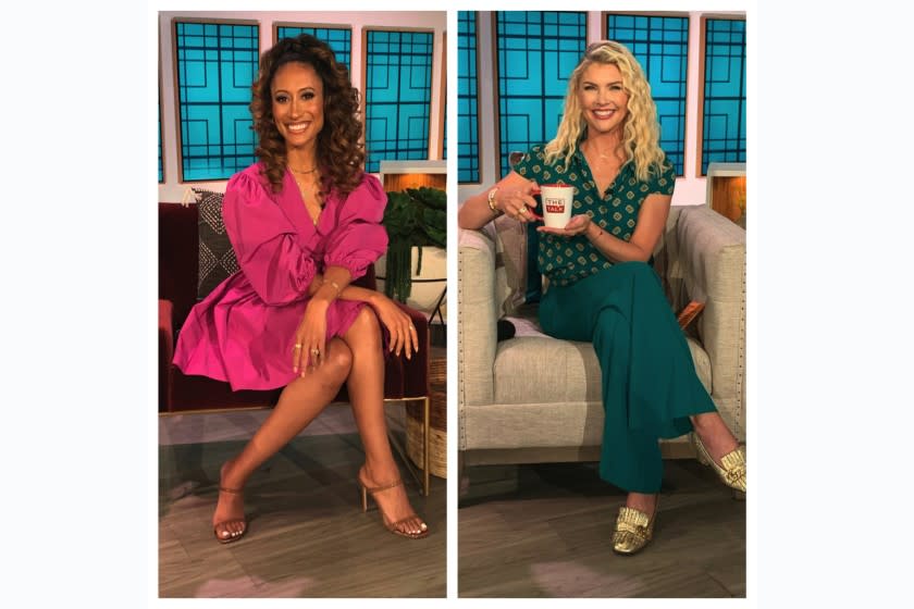 (L-R)Elaine Welteroth and Amanda Kloots are the new co-hosts for season 11 of "The Talk" on CBS.