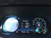 <p>Top-spec Palisade Limited models come with a fully digital gauge cluster, which when the turn signal is activated can display a handy little video feed of the vehicle's blind spot on the side the turn signal is activated on. That's right, unlike Honda's similar LaneWatch system, which only works on the right side and displays the video feed of the blind spot in the central touchscreen, the Hyundai setup works on both sides of the vehicle. Activate the right turn signal, and the blind-spot video feed displays in the right side of the gauge cluster; activate the left signal, and the livestream pops up on the left side of the cluster (as pictured here). The system's rear-facing cameras (along with blind-spot monitoring sensors) help the driver avoid potential collisions while merging on the highway or turning onto a different street. We, of course, advocate that drivers always actually check their blind spots visually, but there's no denying the Palisade Limited's blind-spot assist is next-level useful. </p>