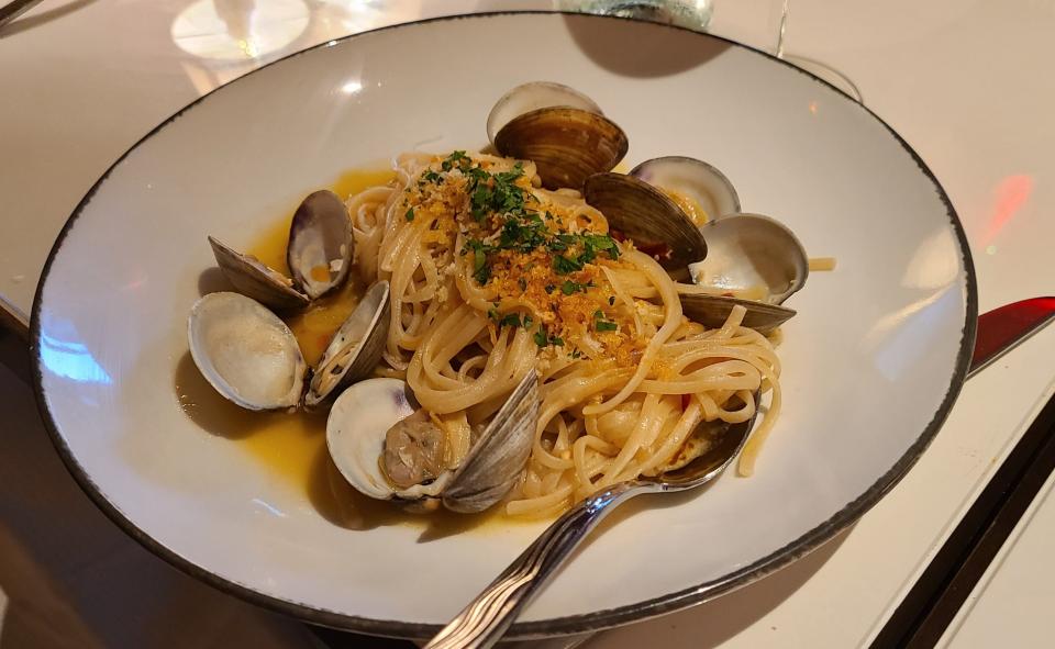 Nolita's linguine with clams, $28, at The Ritz-Carlton, Naples.