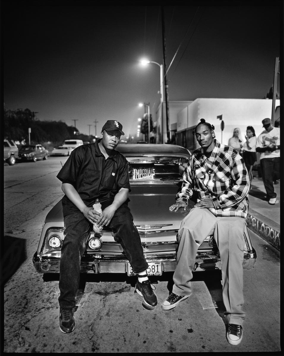 Mark Seliger's "Dr. Dre + Snoop Dogg, Los Angeles, CA, 1993."