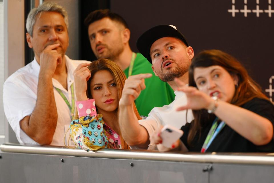 (Photo by David Ramos/Getty Images)       Shakira en el GP de la Fórmula 1, en Barcelona   