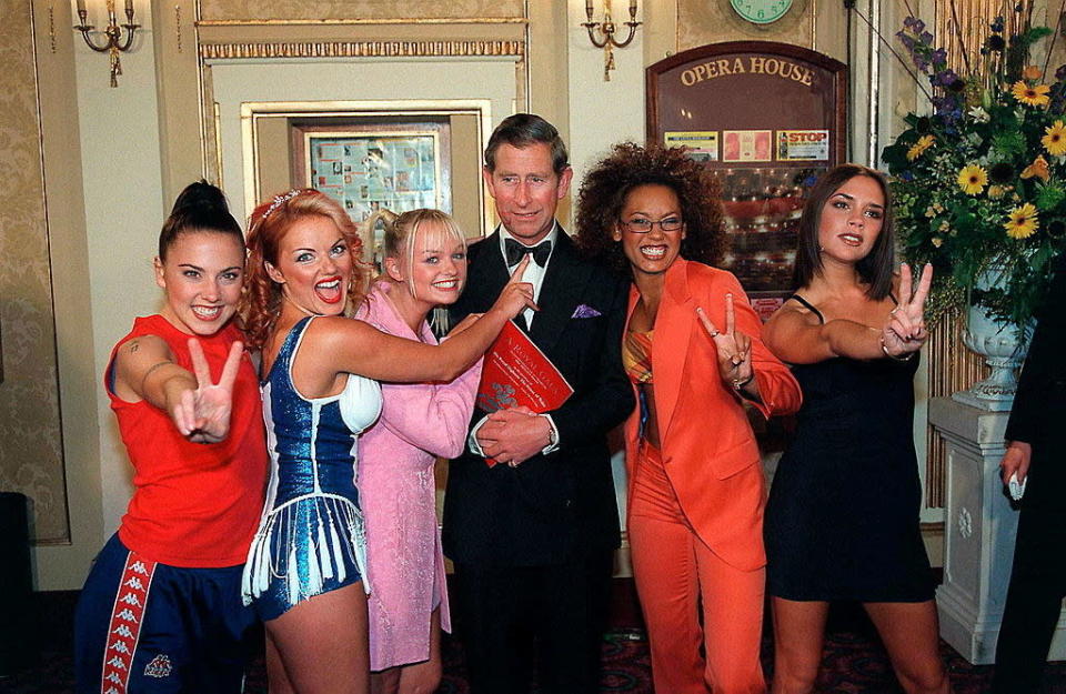 The Spice Girls and the King of England