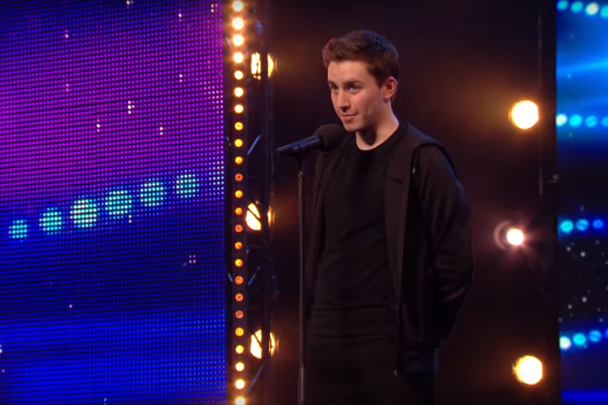 David Geaney taps up a storm on the Britain's Got Talent stage: ITV/Britain's Got Talent