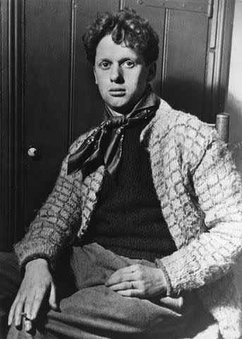 <p>Hulton Archive/Getty</p> Dylan Thomas