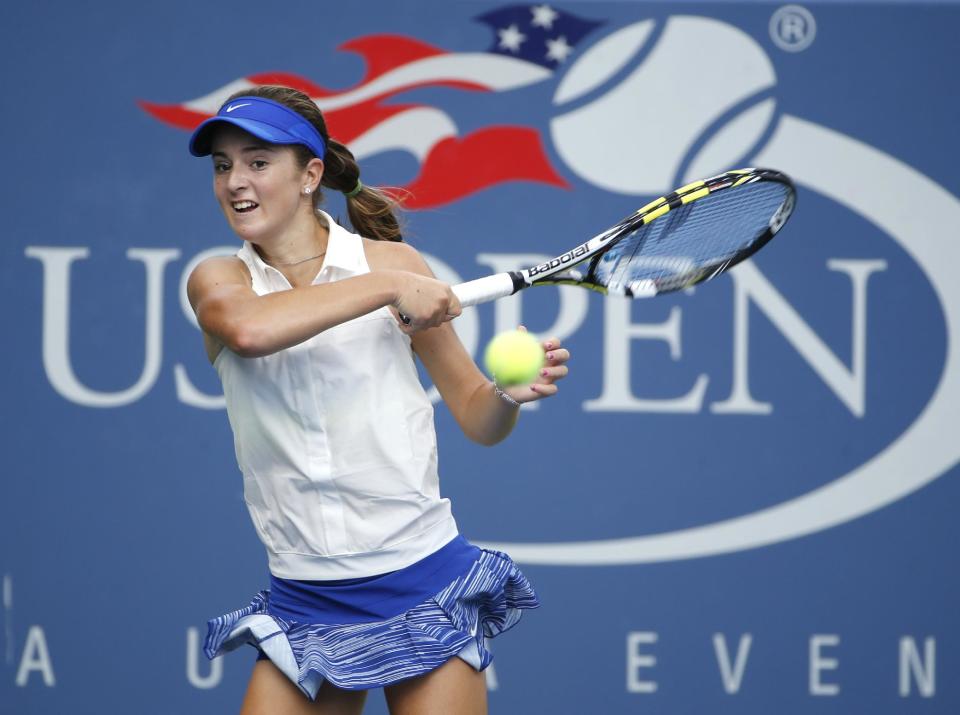 CiCi Bellis had a great win at the U.S. Open, but lost in the second round of the junior event. (AP Photo/Seth Wenig)