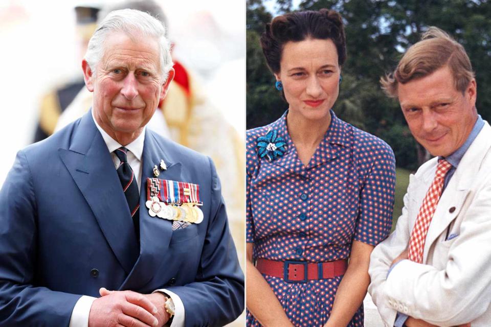 <p>Max Mumby/Indigo/Getty Images;  Ivan Dmitri/Michael Ochs Archives/Getty Images</p> King Charles; Wallis Simpson and Edward, the Duke of Windsor.