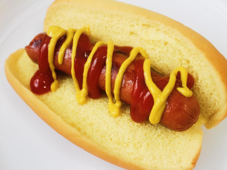 ball park hot dog