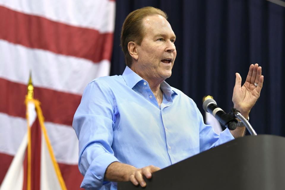 U.S. Rep. Vern Buchanan was one of the many speakers during Saturday's Sarasota County Republican Candidates annual "Pie Rally" held at Robarts Arena in Sarasota.