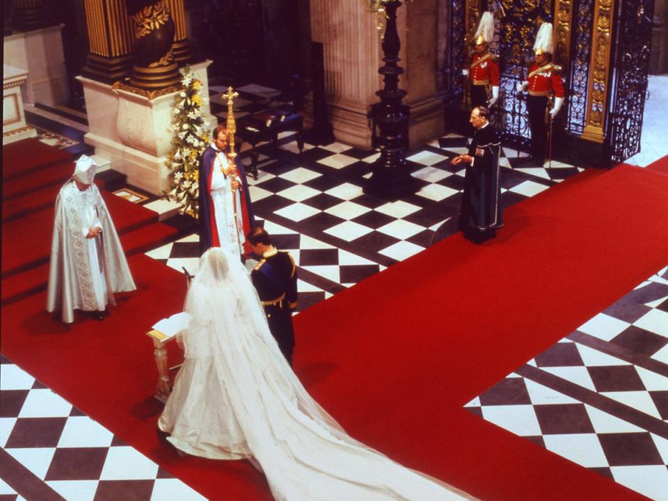 Diana and Prince Charles at their wedding St Paul Cathedral 29 July 1981 (AFP/Getty Images)