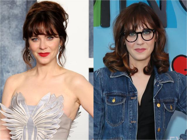 zooey deschanel bangs glasses