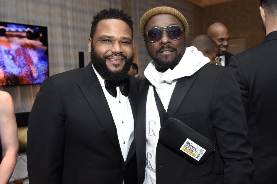 Anthony Anderson and will.i.am attend the Mercedes-Benz Academy Awards Viewing Party. 