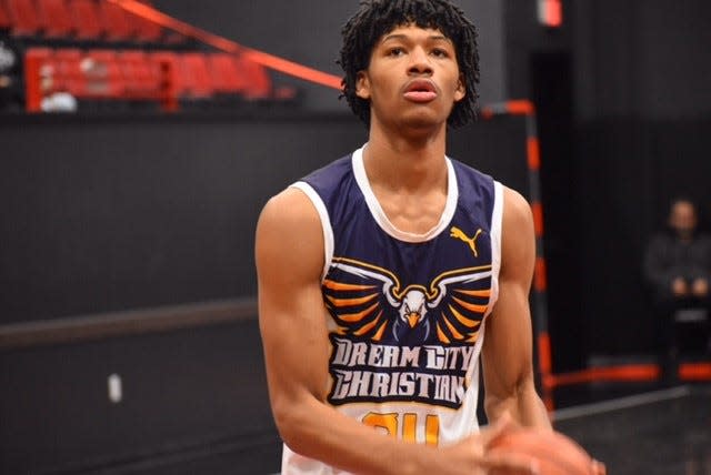 Shaedon Sharpe, one of the top high school basketball players in the nation, stars for Dream City Christian, a prep team in Glendale. Photo courtesy of Dream City Christian basketball